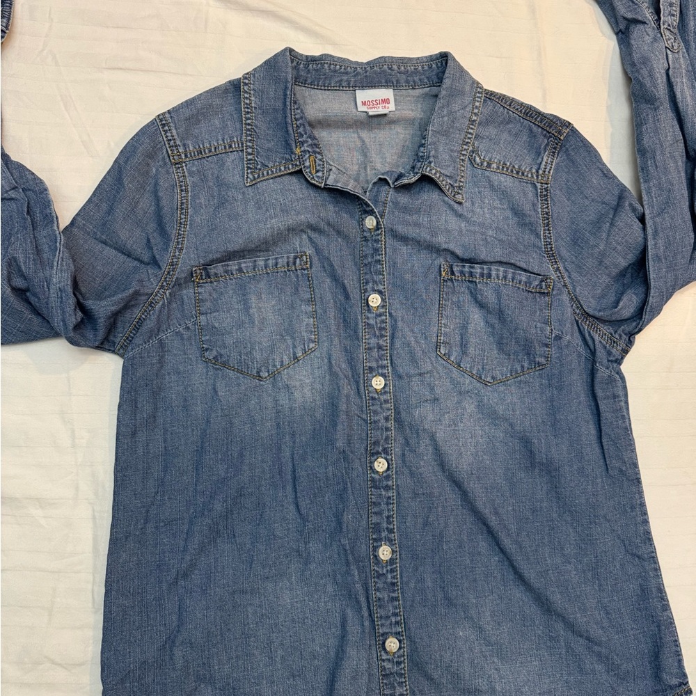 Mossimo Supply Co. Light Blue Denim Shirt
